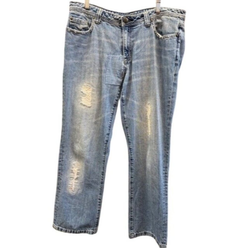 Vintage‎ Jeans Distressed Patchwork Denim Pants Women’s